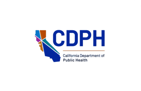 CDPH text and colorful state outline