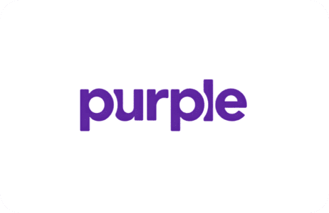 Simple purple brand logo