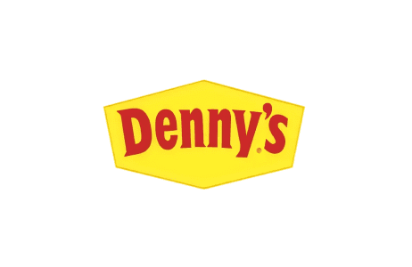 Denny's logo on yellow background