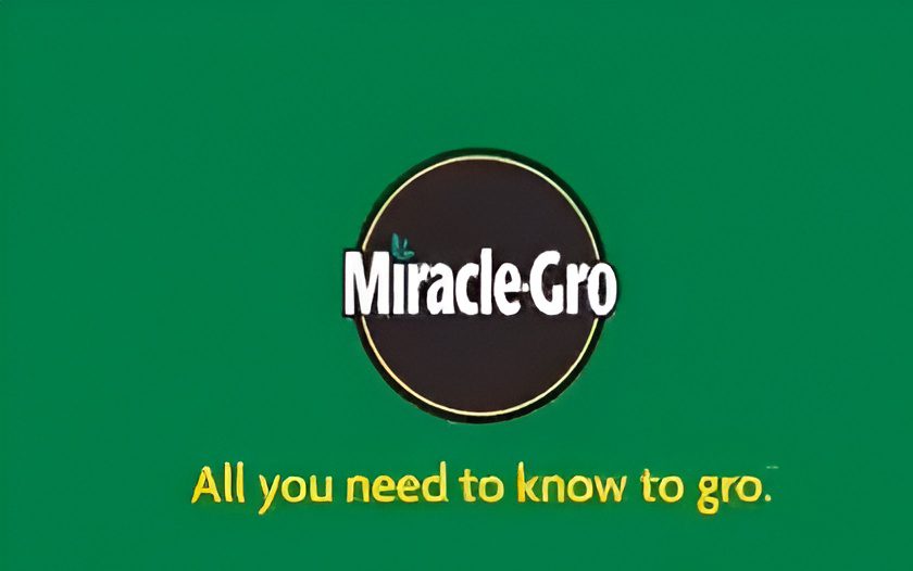 Miracle-Gro logo on green background