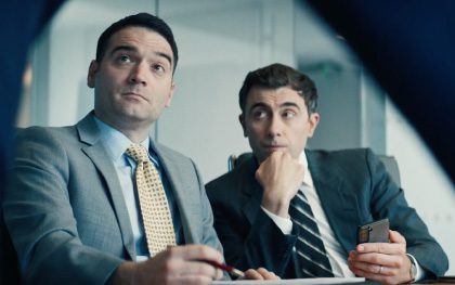 Colleagues discussing business strategy