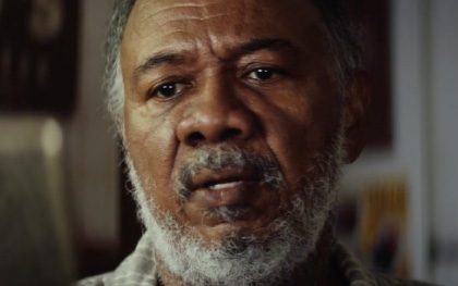 Close-up of an older man's face